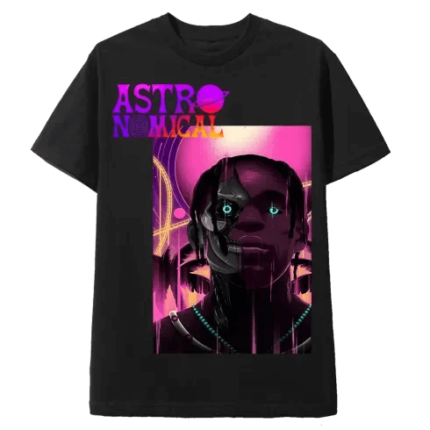 Astronomical Travis Scott Tee Shirt Black