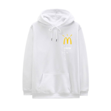 Cactus Jack McDonald Crew White Hoodie