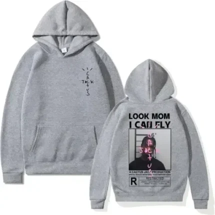 Gray Cactus Jack Look Mom Hoodie