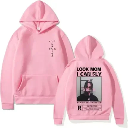 Pink Cactus Jack Look Mom Hoodie