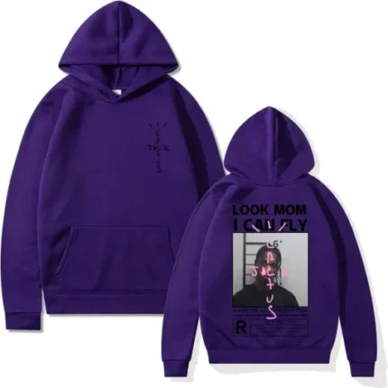 Purple Cactus Jack Look Mom Hoodie