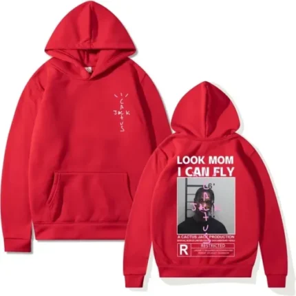 Red Cactus Jack Look Mom Hoodie