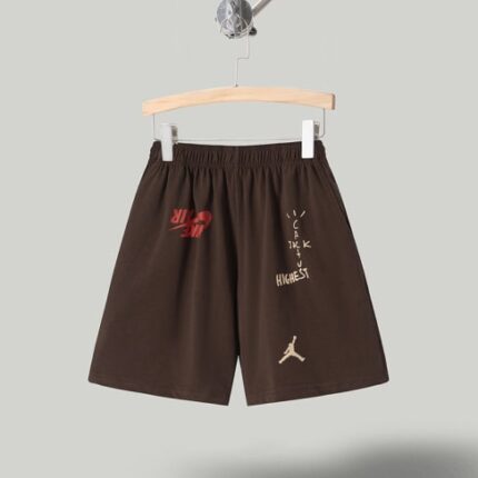 Cactus Jack Nike Brown Jordan Shorts-min